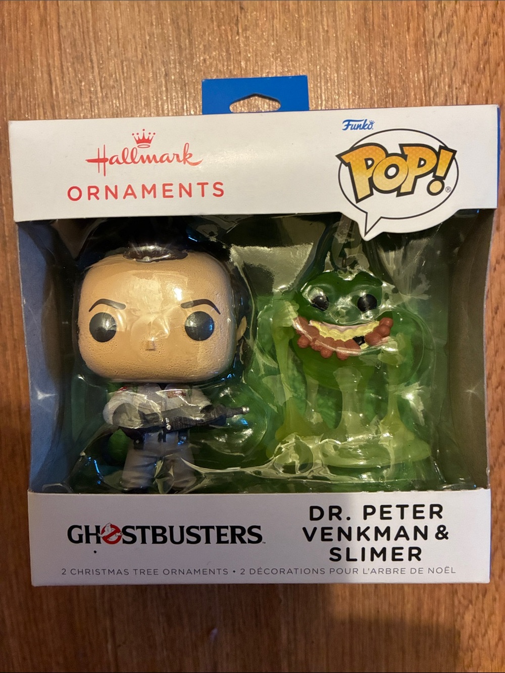 Hallmark Pop! Ghostbusters Venkman & Slimer Hanging Tree Ornaments Set 2